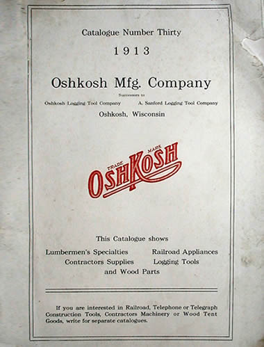 Oshkosh Mfg Co catalog 1913